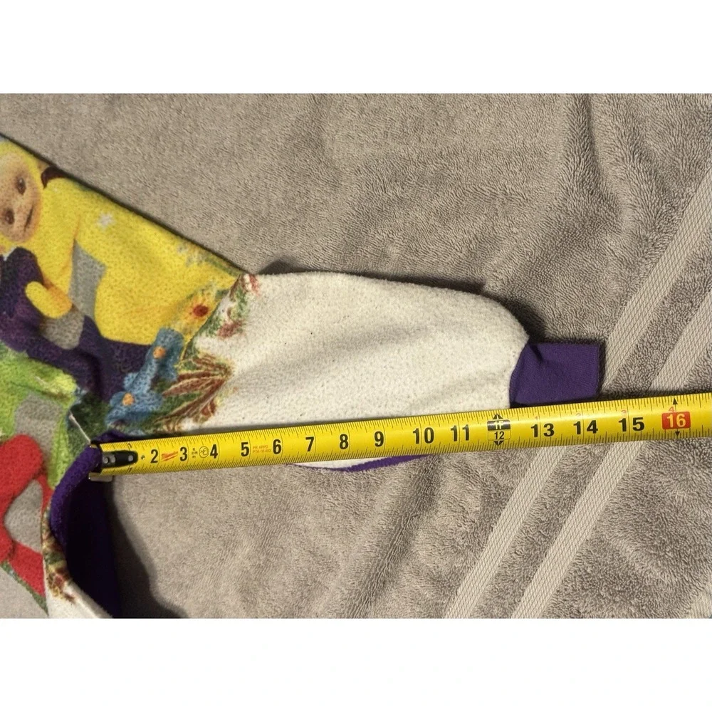 Vintage 1998 Ragdoll WORMSER Teletubbies One Piece Zip Sleeper Sz 5 Y2K RARE TH3